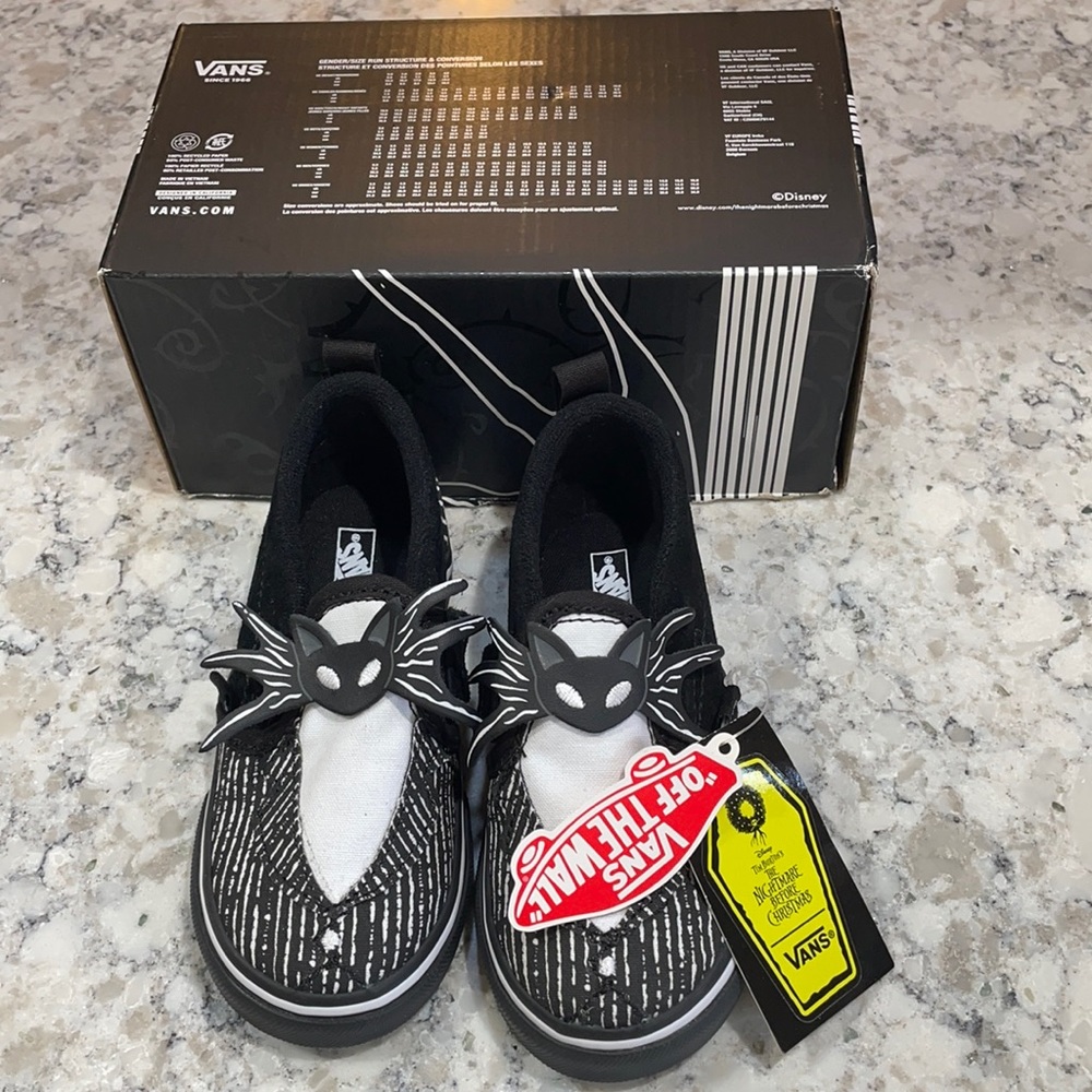 NWT Nightmare Before Christmas Jack Skellington Vans shoes size toddler size 7.5